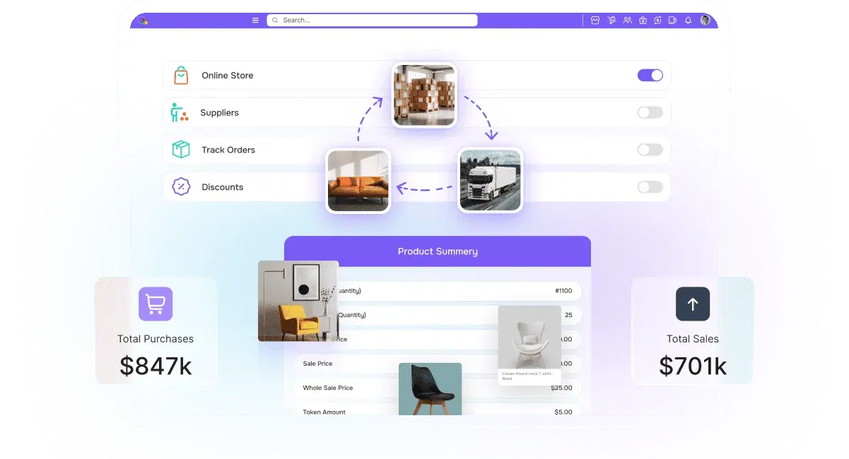 POS System for Furniture Stores That Controls Inventory & Sales