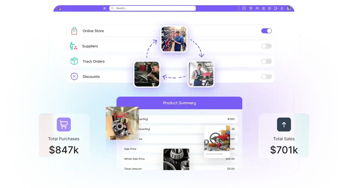 Auto Parts Inventory Management Software to Organize and Track Stocks